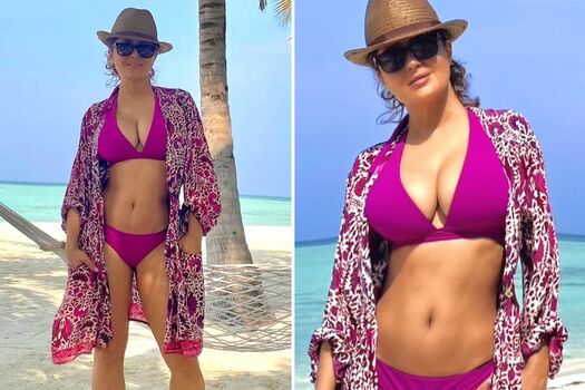 🔥 Salma hayek  page leaked private photo uncensored full